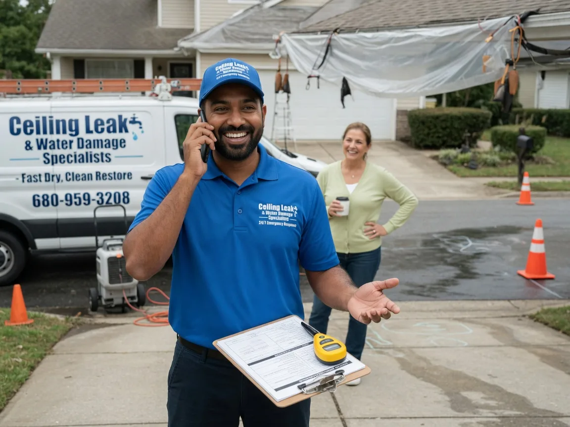 Ceiling Leak Cleanup Jewett, TX FAQs